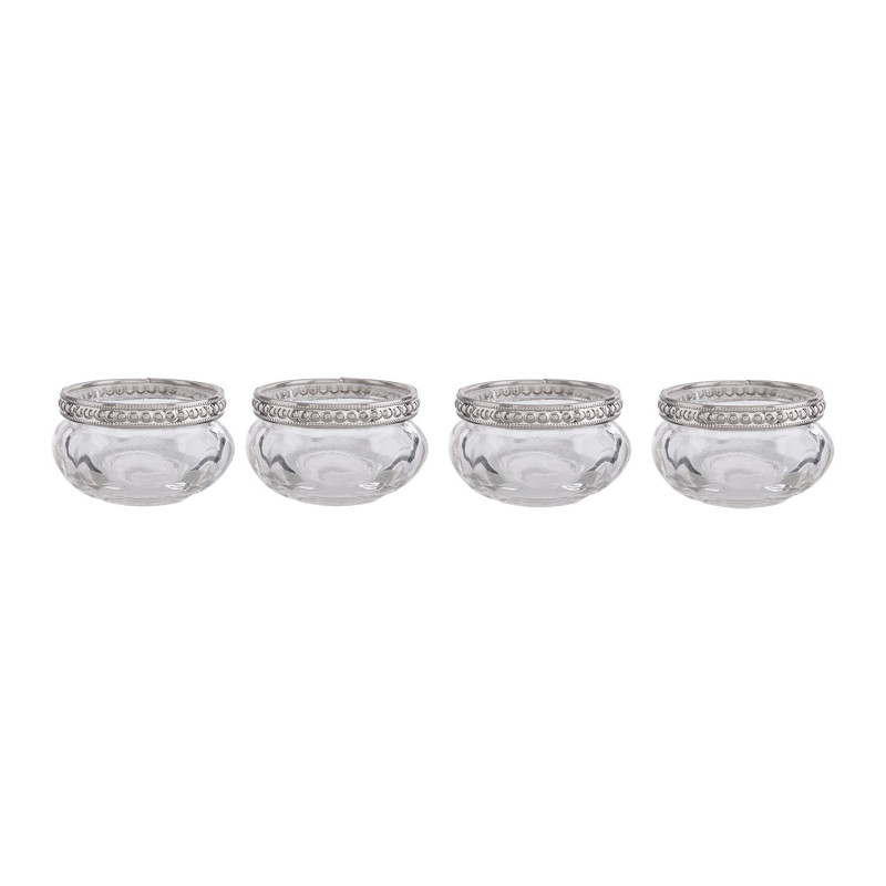 4ks skleněné svícny na čajové svíčky - Ø 6*3 cm