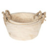 Sada 2 dřevěných košíků/ misek - Ø 36*16 cm / Ø 29*13 cm