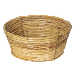 Sada 2 ks ratanová mísa/ koš - Ø 47*19 cm / Ø 37*15 cm