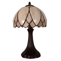 Stolní lampa Tiffany Pivoine - Ø 25*42 cm 1x E14 / max 60w