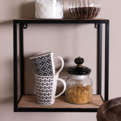 Skleněná dóza s černým víčkem s úchytkou Noir – Ø 10*17 cm / 0,6L