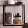 Skleněná dóza s černým víčkem s úchytkou Noir – Ø 10*17 cm / 0,6L