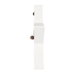 Dřevěná vánoční hvězda se šiškami - 39*5*39 cm