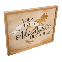 Nástěnný dřevěný obraz Adventure - 43*3*33 cm