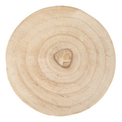 Dřevěná podložka pod nádobí na nožičkách - Ø 23*6 cm