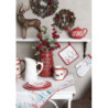 Textilní košíček na pečivo Dearly Christmas - 35*35*8 cm