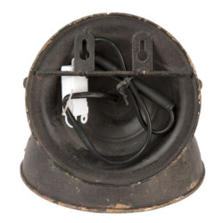 Nástěnná černá retro lampa - 21*30*19 cm E14/25W