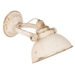 Nástěnná bílá retro lampa - 21*30*19 cm E14/25W