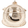 Nástěnná bílá retro lampa - 21*30*19 cm E14/25W