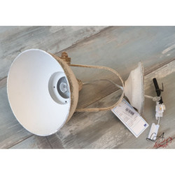 Nástěnná bílá retro lampa - 21*30*19 cm E14/25W