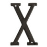 Nástěnné kovové písmeno X - 13 cm