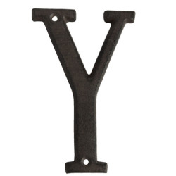 Nástěnné kovové písmeno Y - 13 cm
