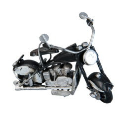 Kovový retro model černé motorky - 11*6*7 cm