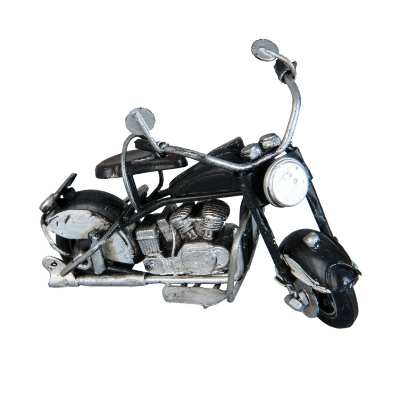 Kovový retro model černé motorky - 11*6*7 cm