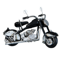 Kovový retro model černé motorky - 11*6*7 cm