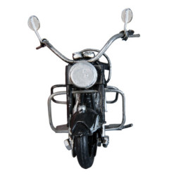 Kovový retro model černé motorky - 11*6*7 cm