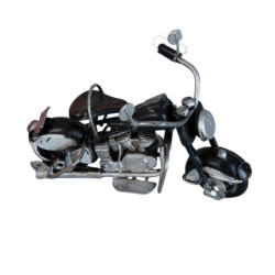 Kovový retro model černé motorky - 11*6*7 cm