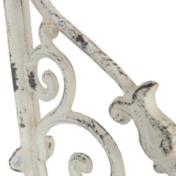 Kovová policová konzole s patinou a ornamenty  - 32*5*20 cm