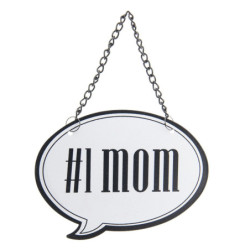 Nástěnná kovová cedule 1Mom - 11*8 cm