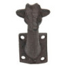 Hnědý nástěnný háček Žirafa - 10*4*7 cm