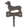 Kovový nástěnný háček Pes s kostičkou - 10*4*15 cm