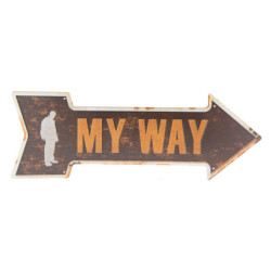 Nástěnná cedule MY WAY  - 46*15 cm