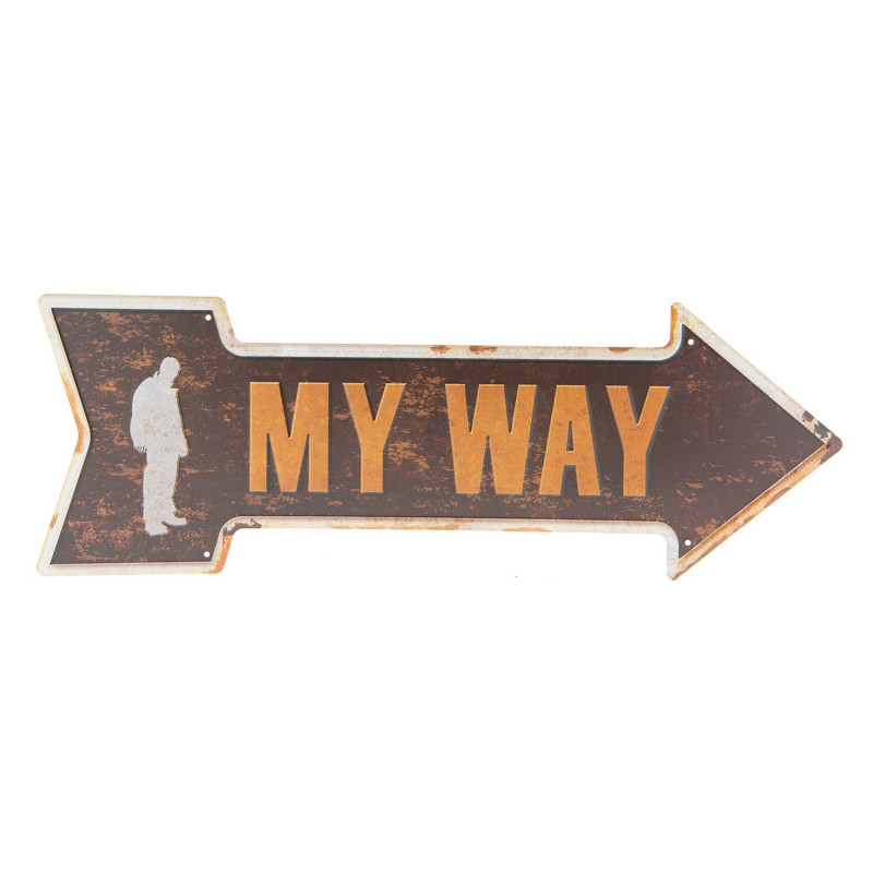 Nástěnná cedule MY WAY  - 46*15 cm
