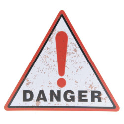 Nástěnná cedule Danger - 30*34 cm