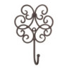 Věšák ornament tmavý - 13*5*19 cm