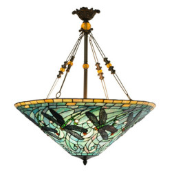 Závěsné svítidlo Tiffany Chloe - Ø 71*75 cm E27/3*60W