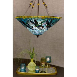 Závěsné svítidlo Tiffany Chloe - Ø 71*75 cm E27/3*60W