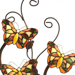 Nástěnná lampa Tiffany Papillons - 32*68 cm G4/4*2W