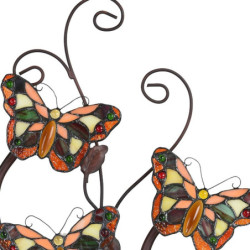 Nástěnná lampa Tiffany Papillons - 32*68 cm G4/4*2W
