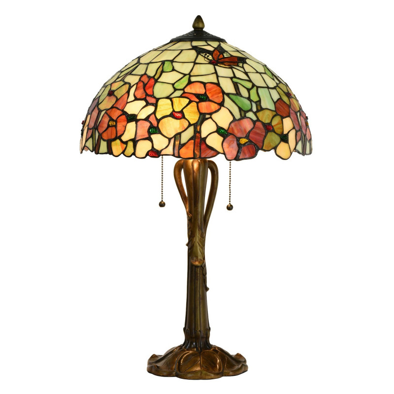 Stolní lampa Tiffany Esmée - Ø 40*63 cm E27/2*60W