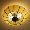 Stropní světlo Tiffany Champagne - Ø 46*25 cm E27/2*60W