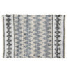 Krémovo-černý koberec z bavlny - 60*90 cm