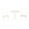 Set zahradního kovového nábytku Adaleide - Ø 60*70 / 2x Ø 40*40*92 cm