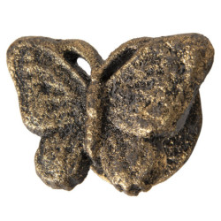 Zlatá vintage úchytka ve tvaru motýla - 8*5*3 cm