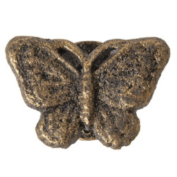 Zlatá vintage úchytka ve tvaru motýla - 8*5*3 cm