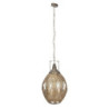 Zlatá kovová závěsná lampa Baldoin - 45*45*77/186 cm E27/max 1*40W