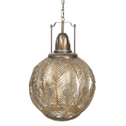 Zlatá závěsná lampa Baldoin - 45*45*70/175 cm E27/max 1*40W