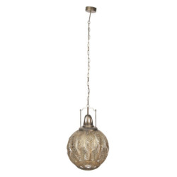 Zlatá závěsná lampa Baldoin - 45*45*70/175 cm E27/max 1*40W