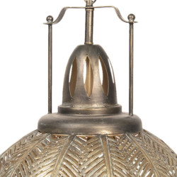 Zlatá závěsná lampa Baldoin - 45*45*70/175 cm E27/max 1*40W