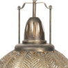Zlatá závěsná lampa Baldoin - 45*45*70/175 cm E27/max 1*40W