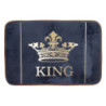 Tmavě modrá koupelnová předložka King - 60*40*1 cm