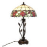 Stolní lampa Tiffany s růžemi Rosalin - Ø 35*61 cm 2x E27/60W