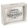 Kovová pokladnička Mission - 18*5*14 cm