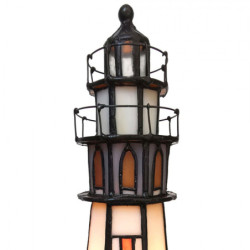 Stolní lampa Tiffany Lighthouse - 11*11*25 cm