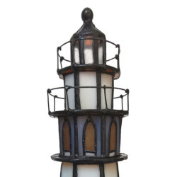 Stolní lampa Tiffany Lighthouse - 11*11*25 cm