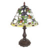 Stolní vitrážová lampa Tiffany Mabelle - 31*31*47 cm